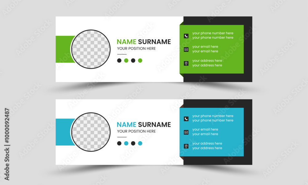 Modern professional email signature template design Modern professional email signature template design