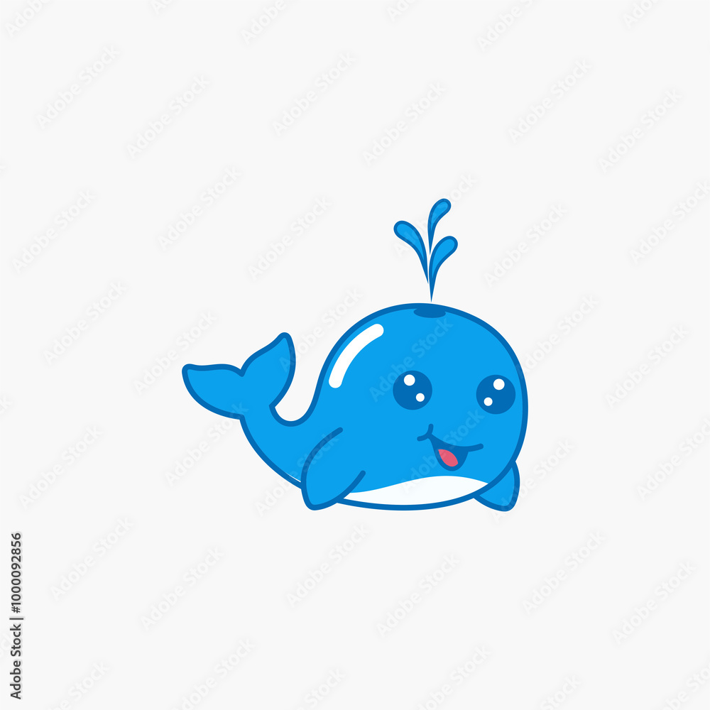 Obraz premium CUTE WHALE