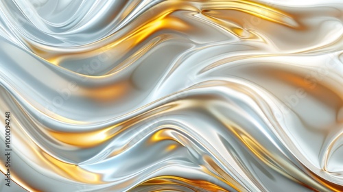 Abstract Metallic Swirls