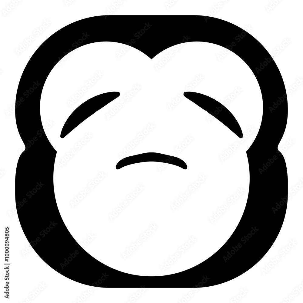 Simple monkey head emoji icon Simple monkey head emoji icon