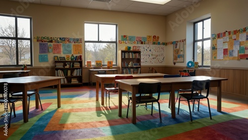 Wallpaper Mural interior of a school Torontodigital.ca