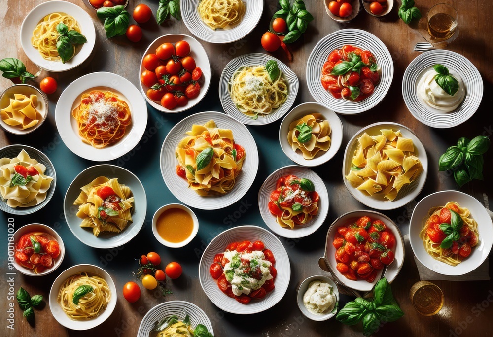 delicious colorful italian pasta dishes featuring fresh ingredients vibrant flavors every bite, tomato, basil, garlic, olive, cheese, zucchini, bell delicious colorful italian pasta dishes featuring fresh ingredients vibrant flavors every bite, tomato, basil, garlic, olive, cheese, zucchini, bell