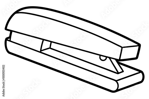 Stapler machine. Vector outline icon isolated