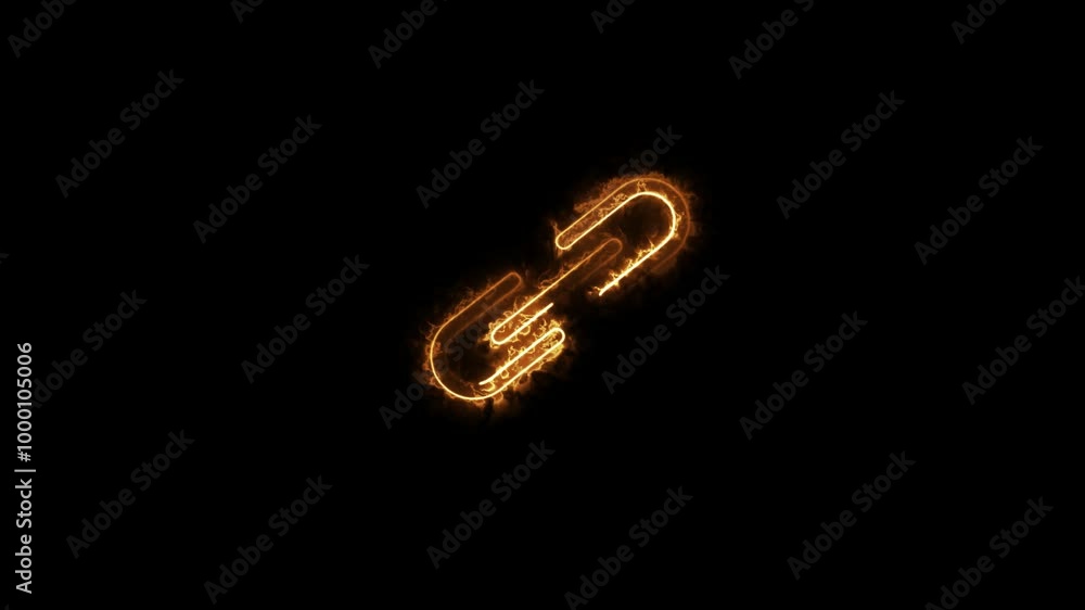 Link simple icon. Flat design. neon on black background.work linker icon Link simple icon. Flat design. neon on black background.work linker icon