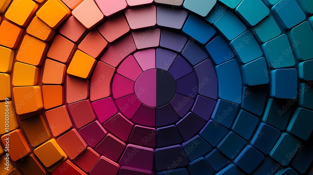 Obraz premium Abstract Color Wheel Background.