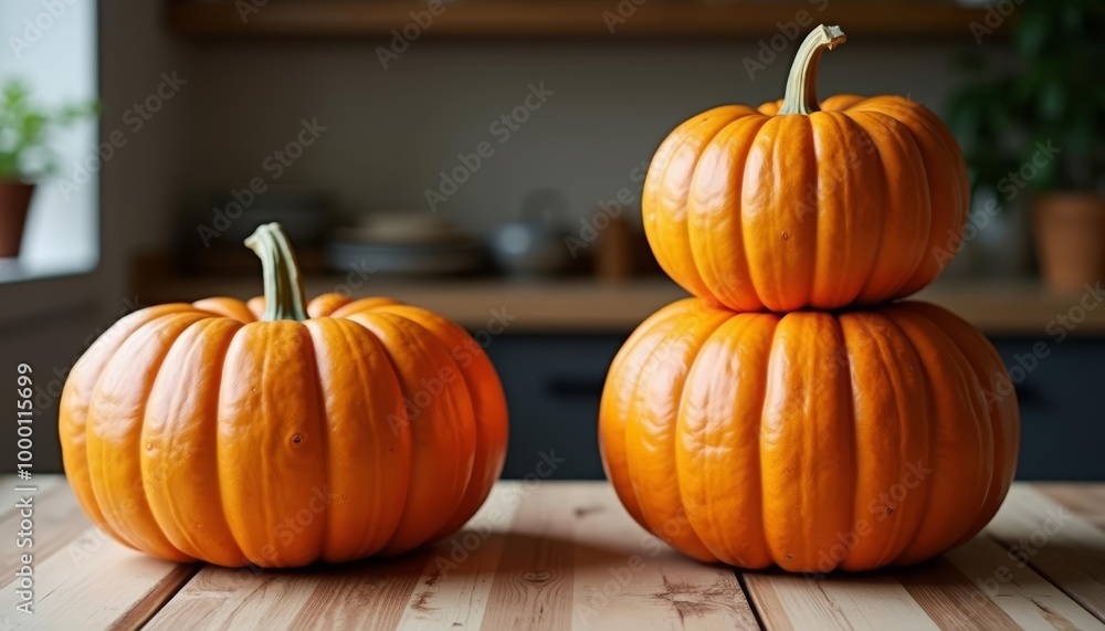 Autumn Gourds on a Table Autumn Gourds on a Table