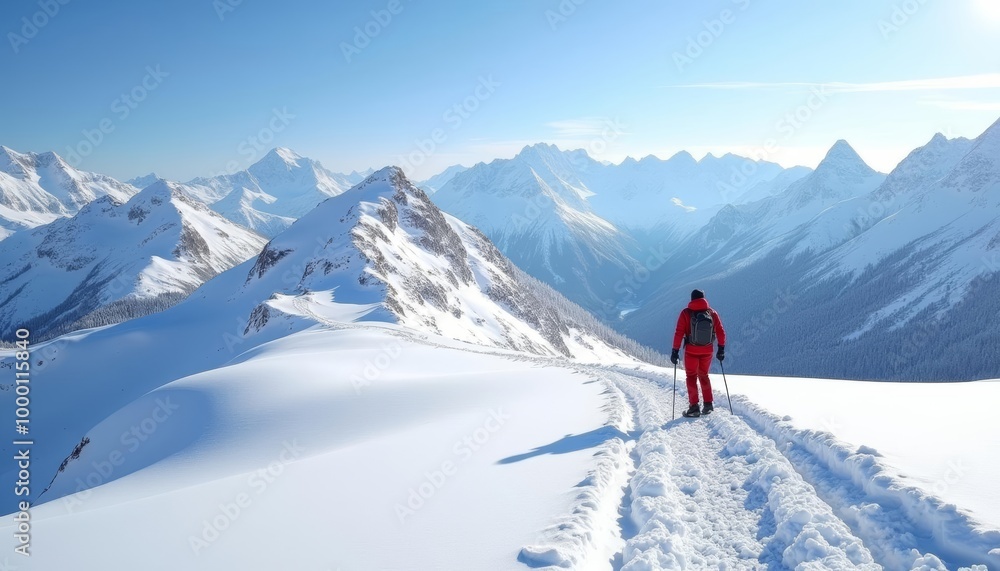 Exploring the majestic peaks of winter Exploring the majestic peaks of winter