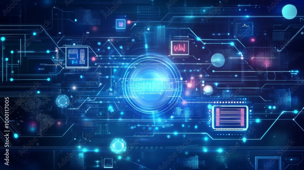 Abstract Futuristic Digital Network Background. Abstract Futuristic Digital Network Background.