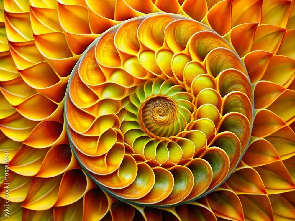 Intricate Golden Ratio Pattern in Nature Showcasing Harmony and Balance in Design and Composition Intricate Golden Ratio Pattern in Nature Showcasing Harmony and Balance in Design and Composition