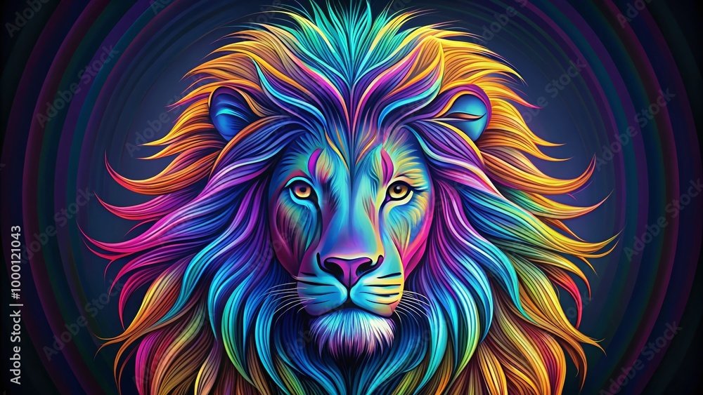 Intricate Lion Line Art Design for Modern Decor and Graphic Illustrations in Minimalist Style Intricate Lion Line Art Design for Modern Decor and Graphic Illustrations in Minimalist Style