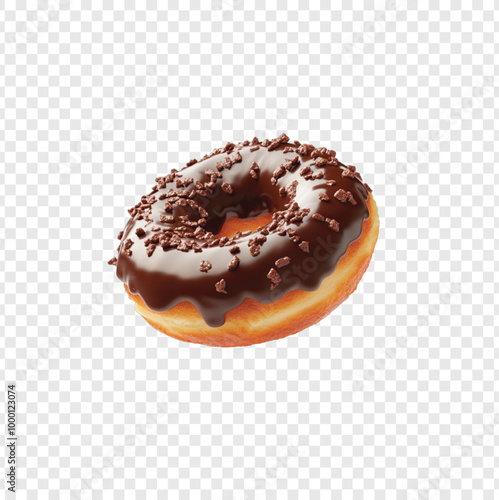 donut with chocolate