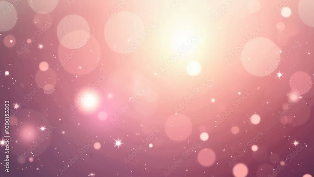 light pink abstract background with a bokeh circle and shiny stars. New year, birthday, holidays celebration. light pink abstract background with a bokeh circle and shiny stars. New year, birthday, holidays celebration.