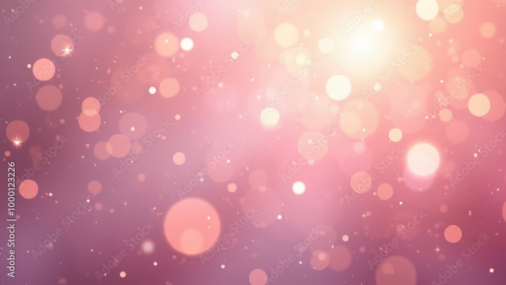 light pink abstract background with a bokeh circle and shiny stars. New year, birthday, holidays celebration. light pink abstract background with a bokeh circle and shiny stars. New year, birthday, holidays celebration.