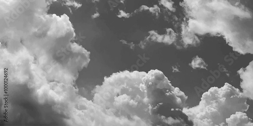 Black cloud and thunderstorm before rainy, Dramatic black clouds and dark sky.