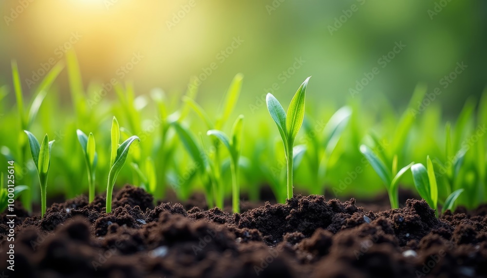 New beginnings sprout from the earths embrace New beginnings sprout from the earths embrace