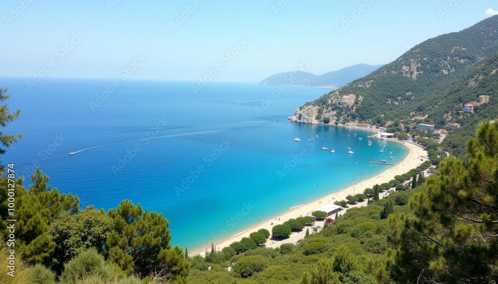 Escape to Paradise A serene coastal view Escape to Paradise A serene coastal view