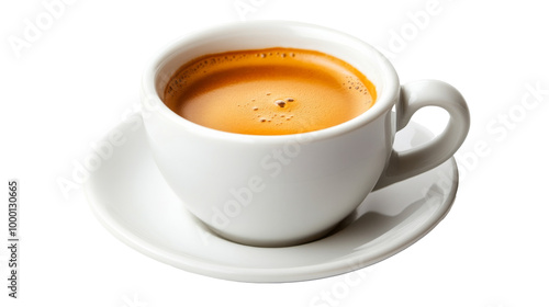 Wallpaper Mural A cup of espresso with crema on top, solated on transparent background, PNG file background Torontodigital.ca