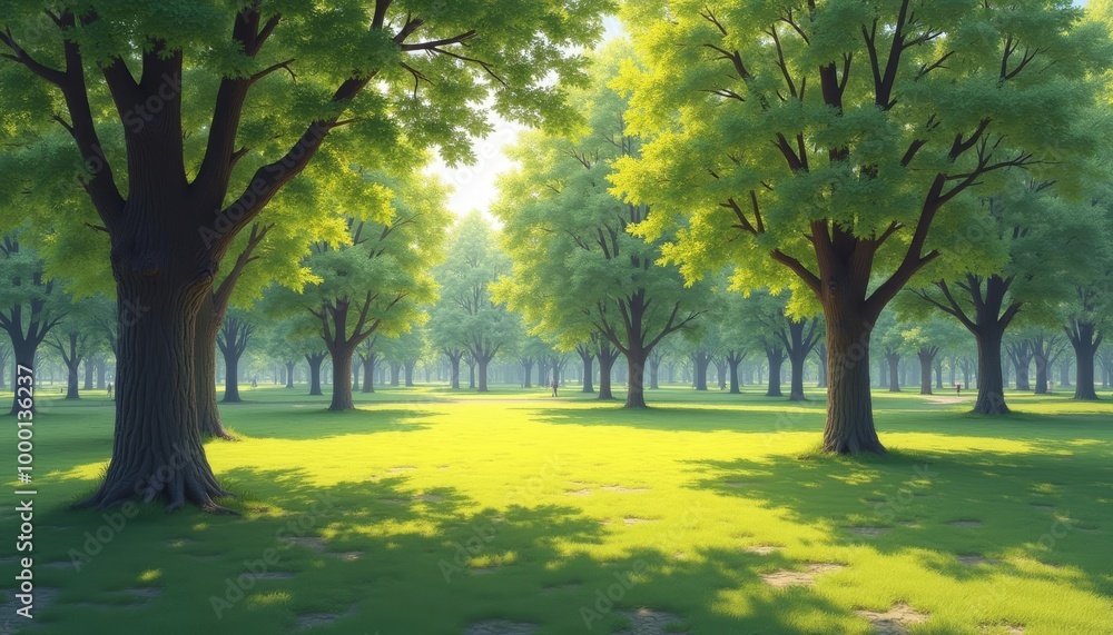 Enchanting forest path inviting exploration Enchanting forest path inviting exploration