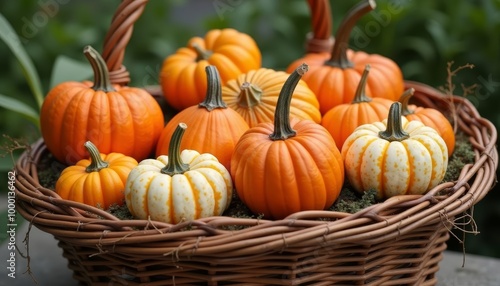 Wallpaper Mural  Autumns bounty in a rustic basket Torontodigital.ca