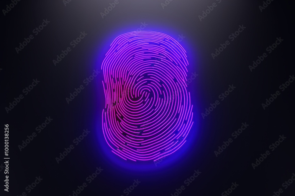 Finger Print on a Black Surface. Finger Print on a Black Surface.