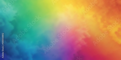 rainbow gradient background in the form of small mosaic tiles