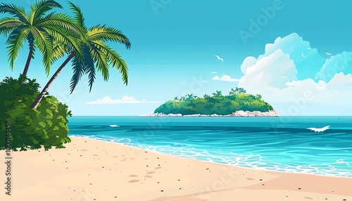 Fototapeta Naklejka Na Ścianę i Meble -  Beautiful beach at Seychelles, Praslin island