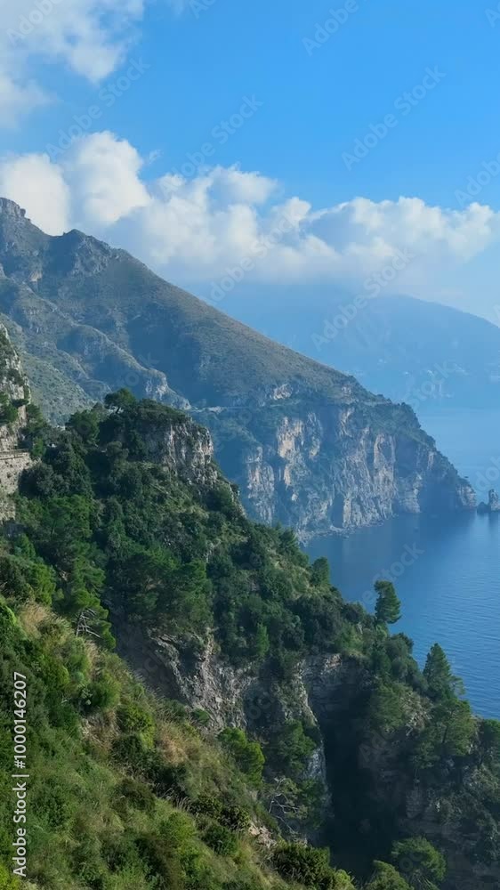 The spectacular landscape of the Amalfi Coast, Italy.
Aerial view of the Amalfi Coast with the cliff overlooking the sea. The spectacular landscape of the Amalfi Coast, Italy.
Aerial view of the Amalfi Coast with the cliff overlooking the sea.