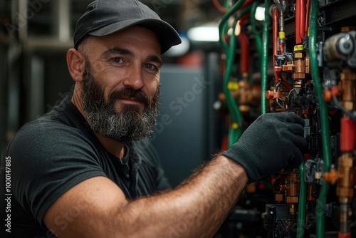 Wallpaper Mural Mechanical engineer developing cooling systems for energy-efficient data centers, mechanical engineer, green computing Torontodigital.ca