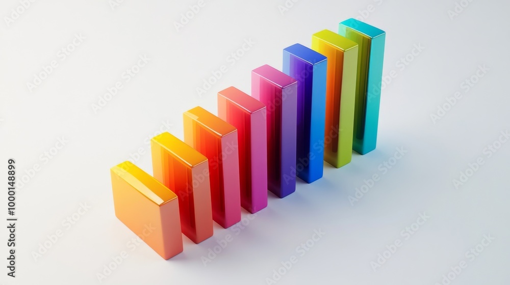 A colorful 3D bar graph on a clean white background, with bars of different heights representing financial growth, creating a sense of depth and dimension. A colorful 3D bar graph on a clean white background, with bars of different heights representing financial growth, creating a sense of depth and dimension.