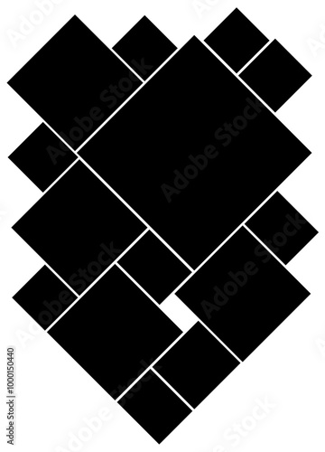 Photo collage design layout template