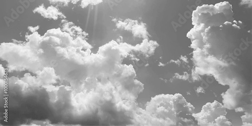 Black cloud and thunderstorm before rainy, Dramatic black clouds and dark sky.