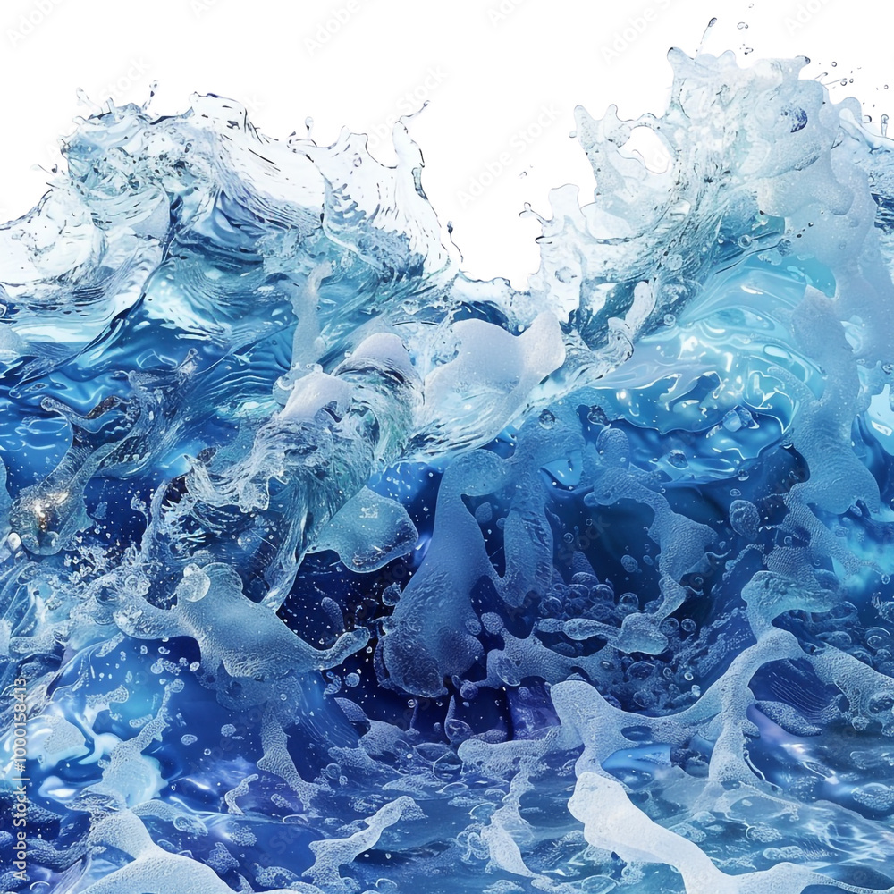 Abstract Blue Water Waves