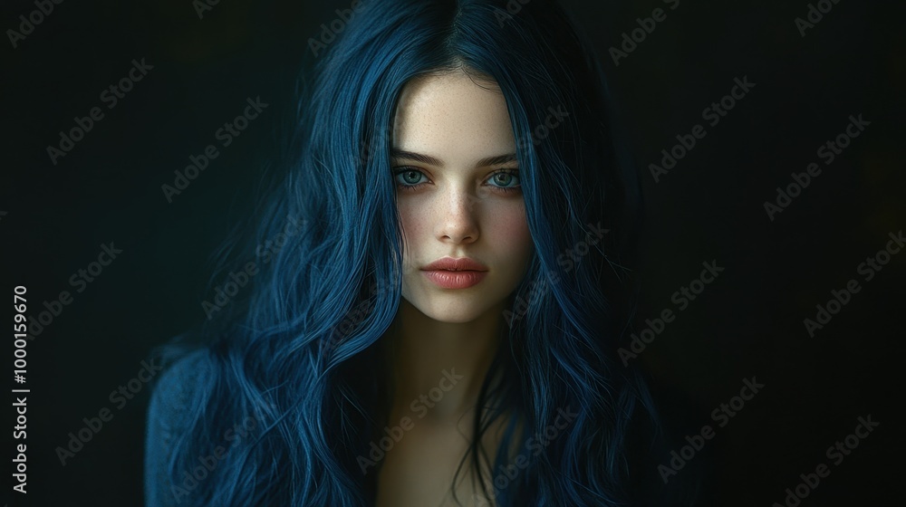 Striking Photorealistic Portrait of a Young Woman Striking Photorealistic Portrait of a Young Woman