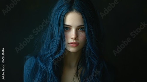 Wallpaper Mural Striking Photorealistic Portrait of a Young Woman Torontodigital.ca