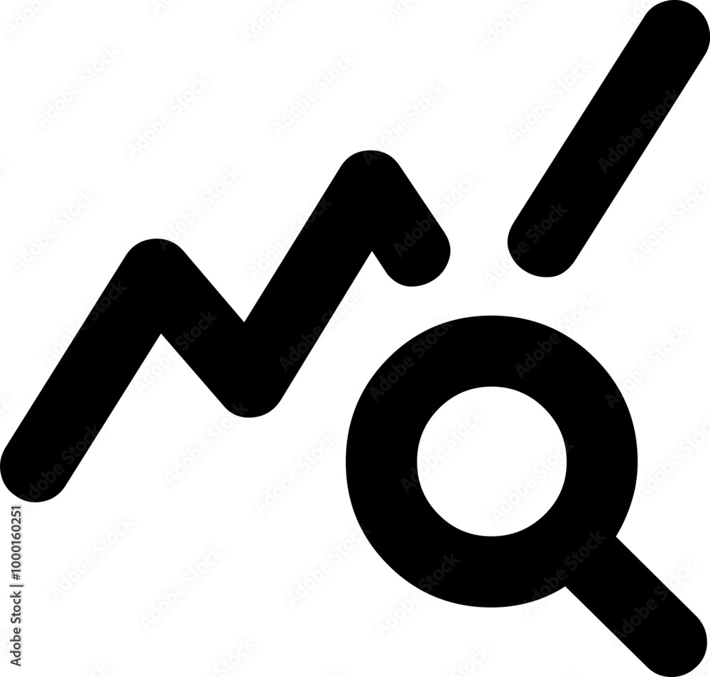Vector black query stats icon graphic design illustration, icon design, business icon Vector black query stats icon graphic design illustration, icon design, business icon