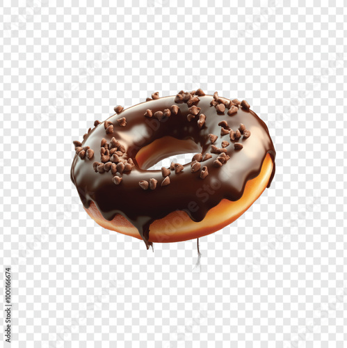 donut with chocolate