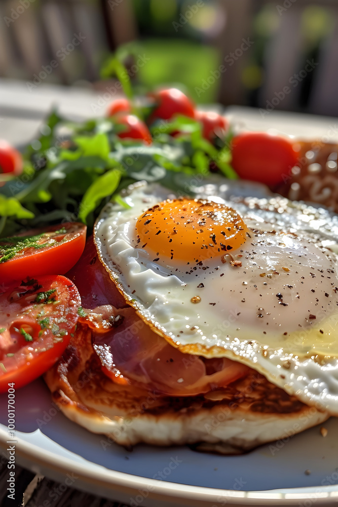 Close-up of a healthy breakfast. Close-up of a healthy breakfast.