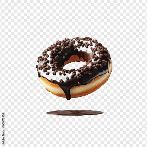 donut with chocolate