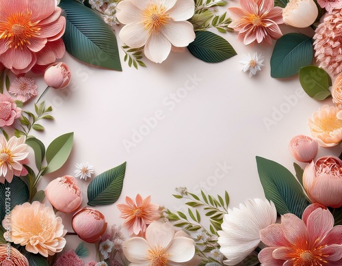 Floral background with a space for a text