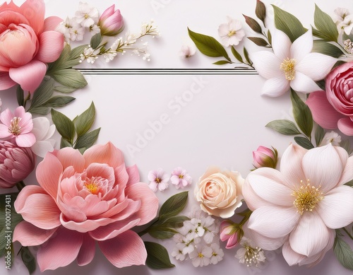 Floral background with a space for a text