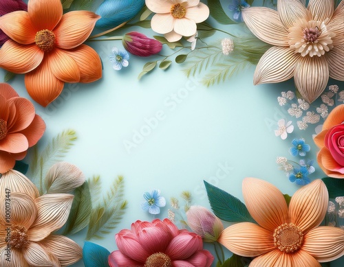 Floral background with a space for a text