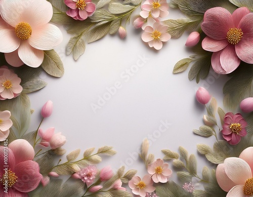Floral background with a space for a text