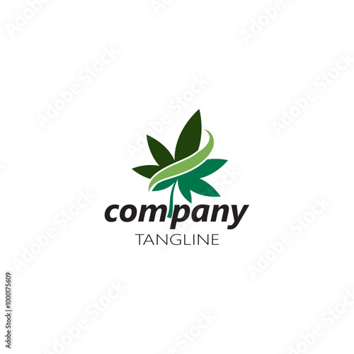 Canabis leaf template