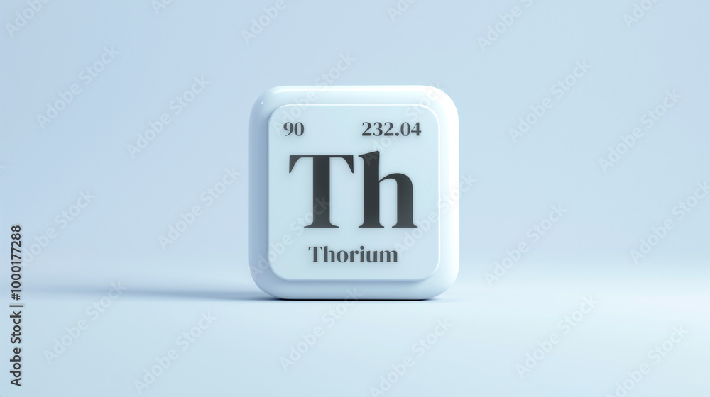 A simple icon of the chemical element Thorium on a white background from the periodic table elements. A simple icon of the chemical element Thorium on a white background from the periodic table elements.