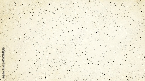 Ecru grain paper texture. Vintage textured background with dots specks specks flecks and particles. Craft repeating wallpaper. Natural cream grunge surface background. Vector backdrop