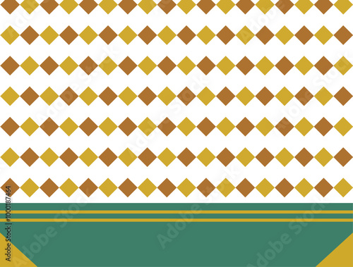 英国風カラーのおしゃれなダイヤ模様のフレーム素材