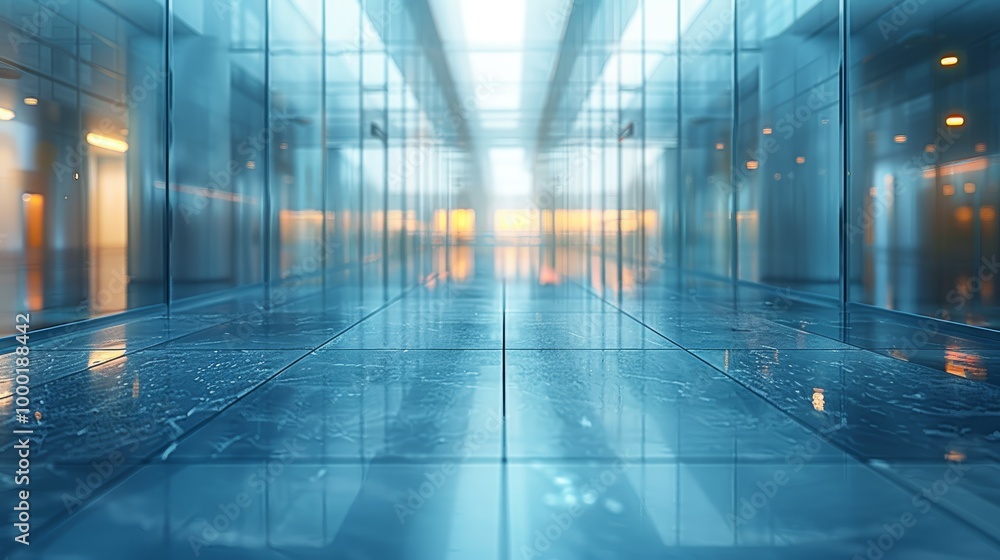 Modern business grey blurred or defocus glass wall from building background with light effect. Modern business grey blurred or defocus glass wall from building background with light effect.
