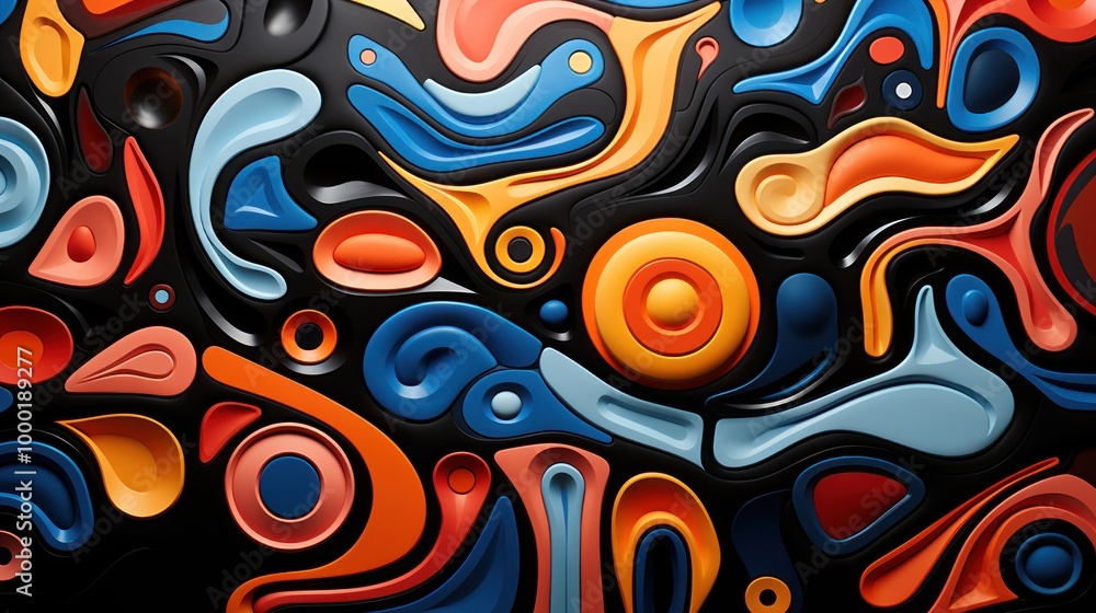 Fototapeta premium Abstract Colorful Shapes