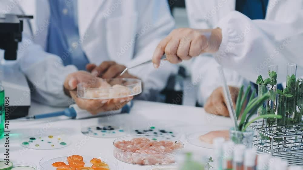 asian scientist team has researching about soybean in the laboratory asian scientist team has researching about soybean in the laboratory