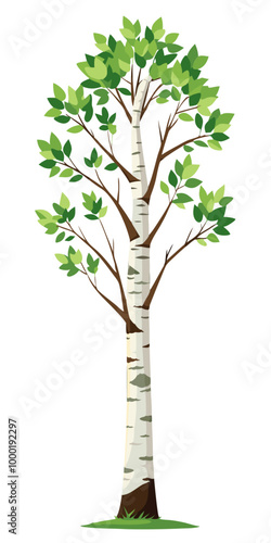 bushy design And a Green tree